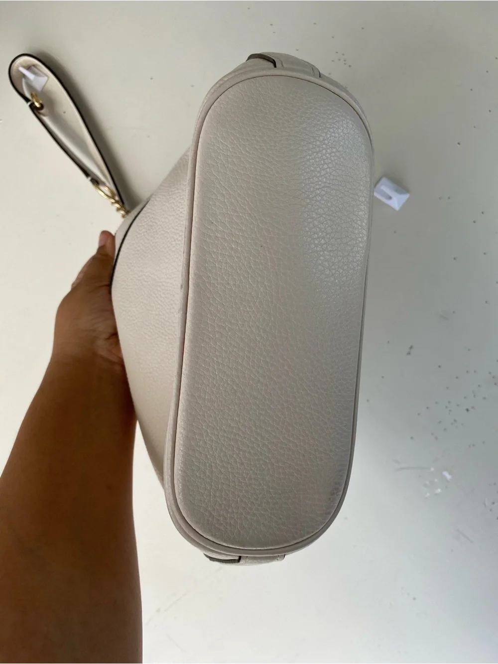 Coach Paxton Duffle F72692 Chalk White Pebble Leather Crossbody Bag Y2K
